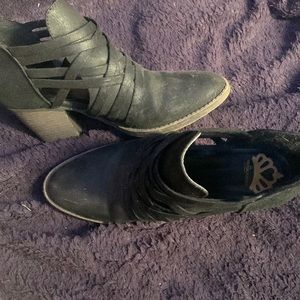 Black heel boots size 7